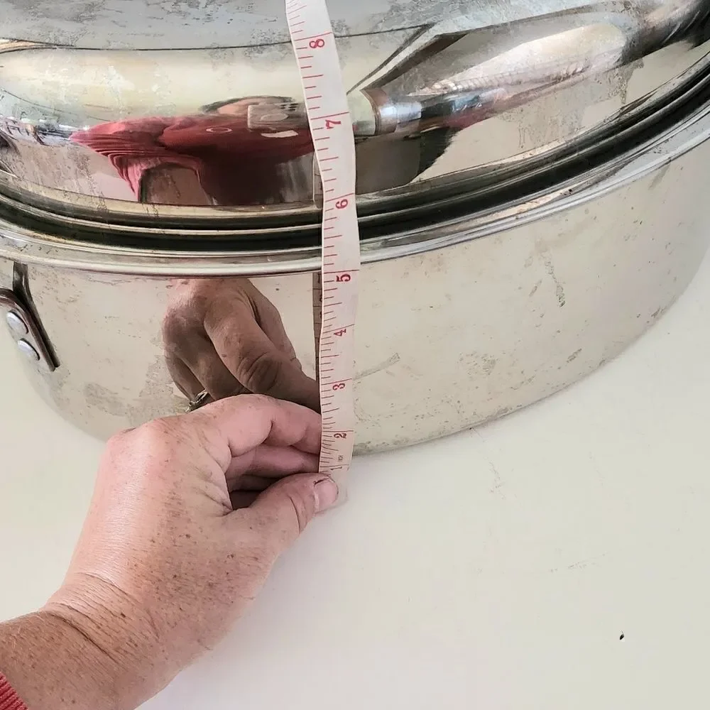 Aluminum turkey roaster pan 11 quart vintage